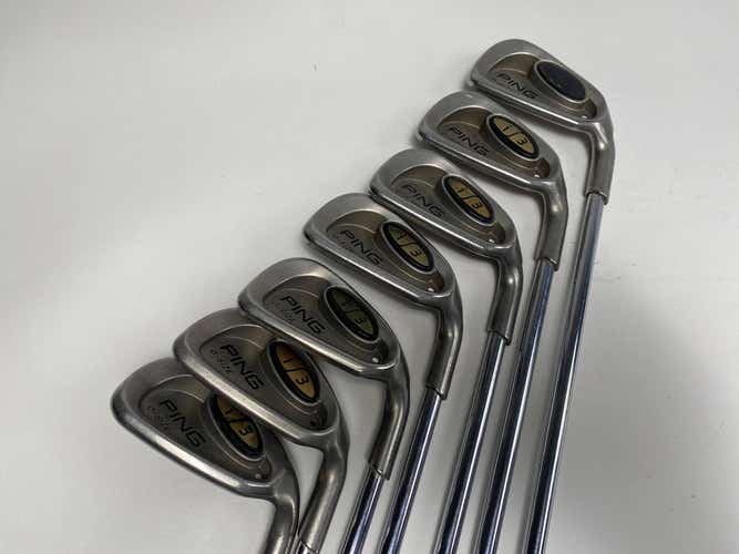 Ping i3 Oversize Iron Set 4-PW+SW (No 6) White Dot 3*Up Cushin JZ Stiff RH +1/2"