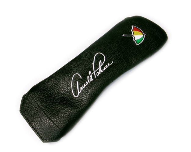 NEW PRG Arnold Palmer Genuine Leather Black Hybrid/Rescue Golf Headcover