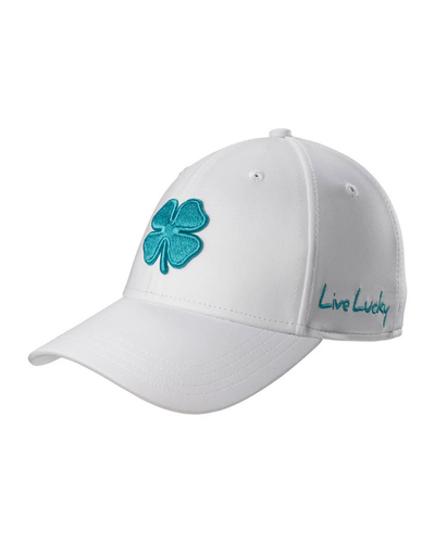 NEW Black Clover Live Lucky Premium Clover #118 Cabo Blue/White Fitted S/M Golf