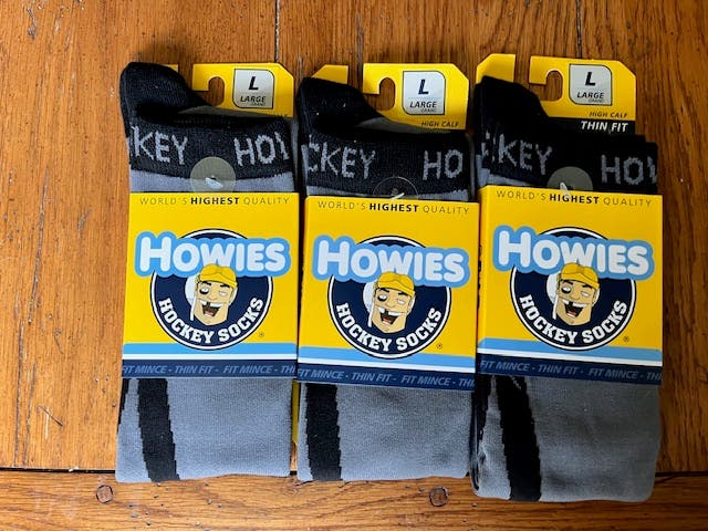 Gray New Senior Large Howies Socks