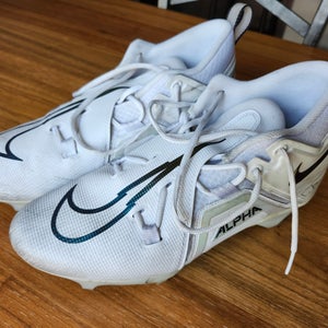 Nike Alpha Menace Pro 3 Men's Football Cleats, White 13 M US