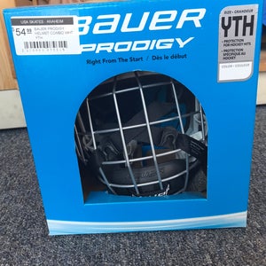New Bauer Prodigy Helmet Youth White