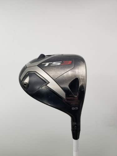 2019 TITLEIST TS3 DRIVER 9.5* XSTTIFF MITSUBISHI TENSEI AV RAW WHITE 65+HC GOOD