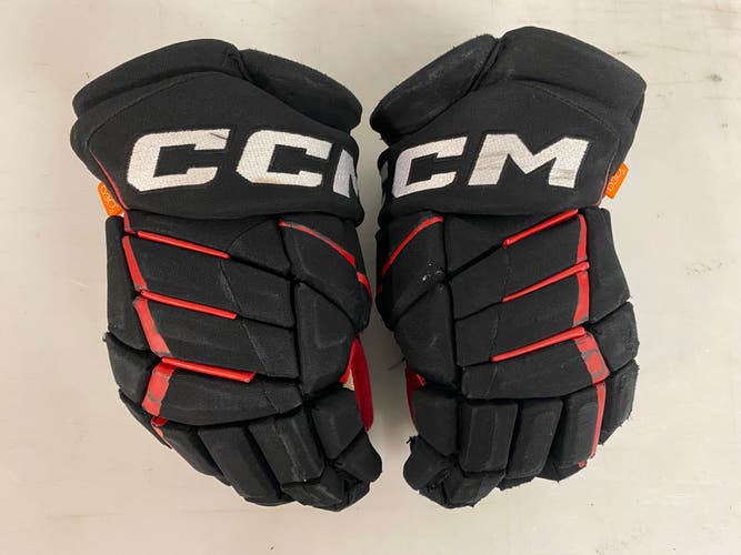 CCM JetSpeed FT1 Pro Stock Hockey Gloves 14" Blackhawks 807423