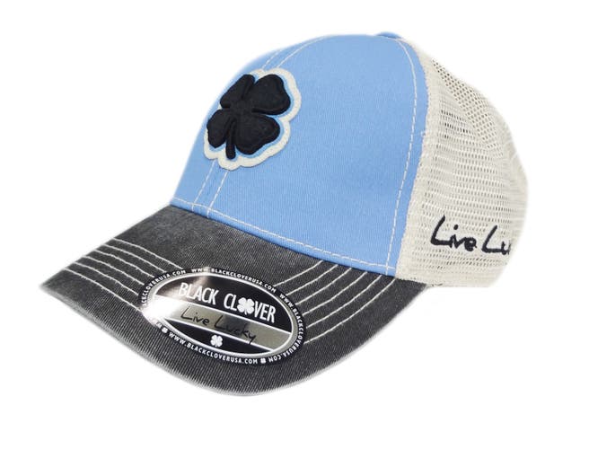 NEW Black Clover Live Lucky Two Tone Vintage 19 Blue/Black Adjustable Golf Hat