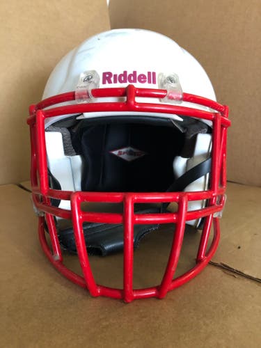 USED RIDDELL SPEED ADULT HELMET - LARGE - METALLIC WHITE