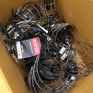 Assorted (Medium and Large) Grey/silver Masks (Bauer & CCM) $10(1)- $5/ea(3 or more)