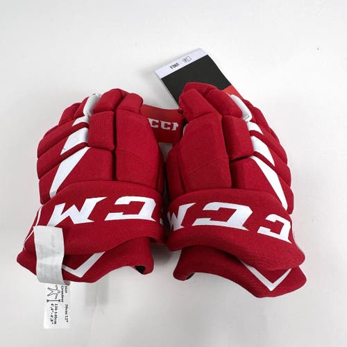 Brand New CCM Jetspeed FT475 12" Red Gloves
