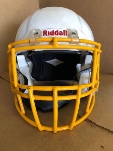 USED RIDDELL SPEED ADULT HELMET - MEDIUM - METALLIC WHITE