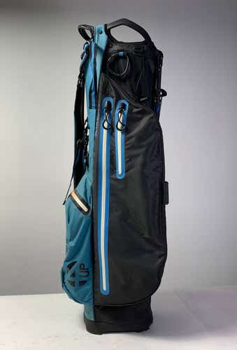 Titleist StaDry 4 Up Stand Bag Black Blue 3-Way Divide Single Strap Golf Bag