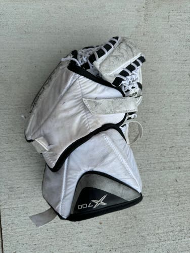 Bauer hockey goalie glove and blocker