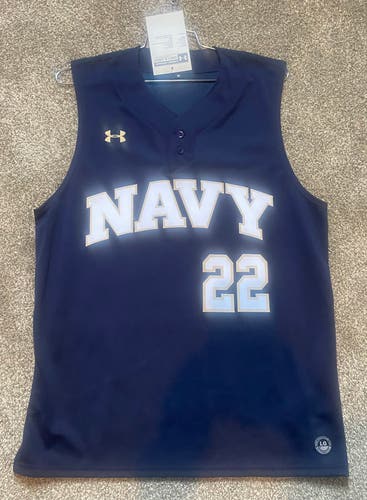 Under Armour Navy Baseball Sleeveless Jersey