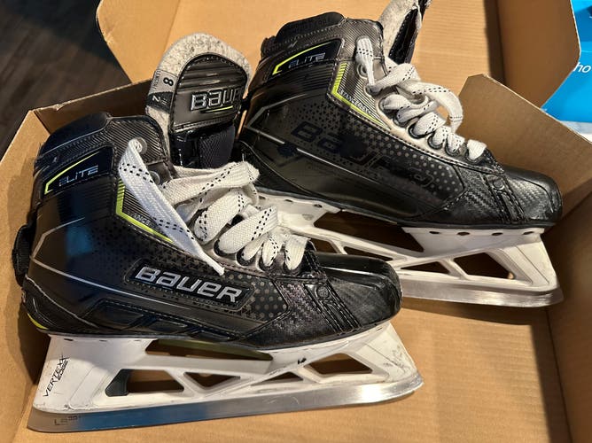 Bauer Elite Ice Hockey Goalie Skates - Senior  Size: 8.0; Width: FIT2