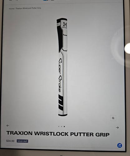 Silver Used Unisex TaylorMade Blade TP Juno 303 Right Handed Putter Uniflex 35"