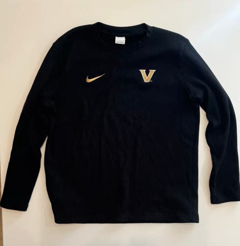 Vanderbilt Baseball Nike Team Issued Long Sleeve Waffle Shirt