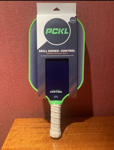 Pckl Pickleball Paddle Pro Skill Series Control Graphite Carbon Face Blue/Green