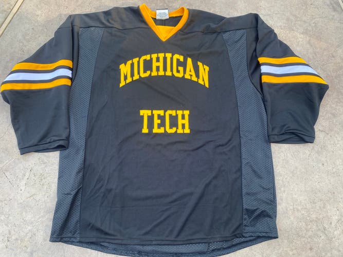 K-1 Michigan Tech Grey Game Jersey Goalie Cut 81207 RM