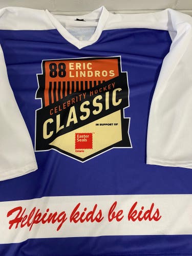 Eric Lindros XXL Charity tourney jersey