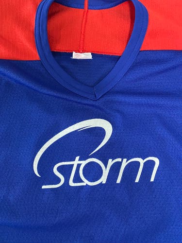 Storm XL blue game jersey #18