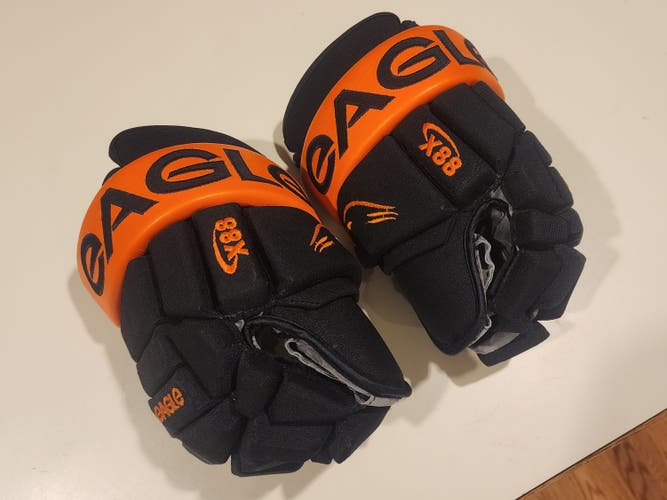 Eagle Pro Stock Gloves 14" Black and Orange