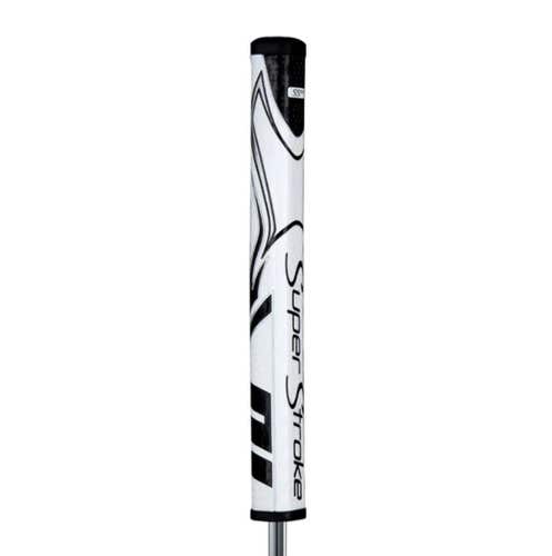 SuperStroke Zenergy SS2R Squared Putter Grip (White/Black, 1.07", 109g) NEW