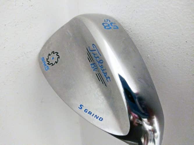 Titleist Vokey SM5 Lob Wedge 58* 07* S Grind (CUSTOM CHROME, Blue/Black)