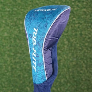 TOP FLITE DRIVER HEADCOVER, FLOURAL TURQUOISE ~ L@@K!!