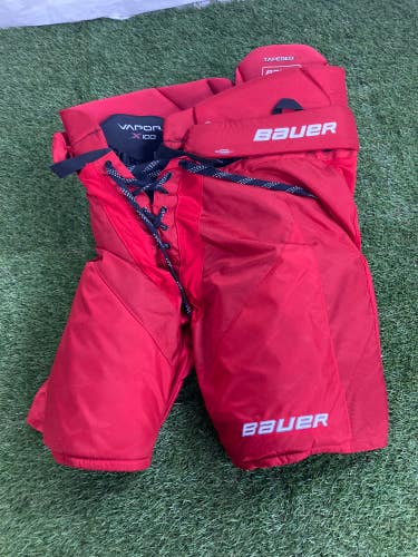 Red New Senior XL Bauer Vapor x100 Hockey Pants