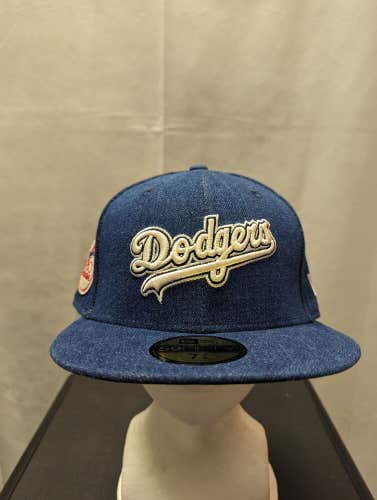 NWS Los Angeles Dodgers New Era 59fifty Denim 7 3/8 1980 ASG