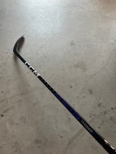 NHL Gently Used Senior CCM Left Hand P28 80 Flex Pro Stock RibCor Trigger 7 Pro Hockey Stick