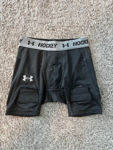 Under Armour junior small hockey jock base layer shorts