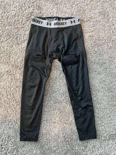 Under Armour junior small hockey jock base layer pants