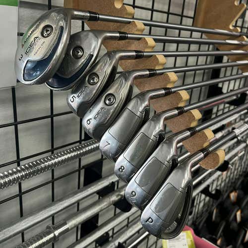 Used Adams Golf Idea Tech Os 3i-pw Regular Flex Graphite Shaft Iron Set