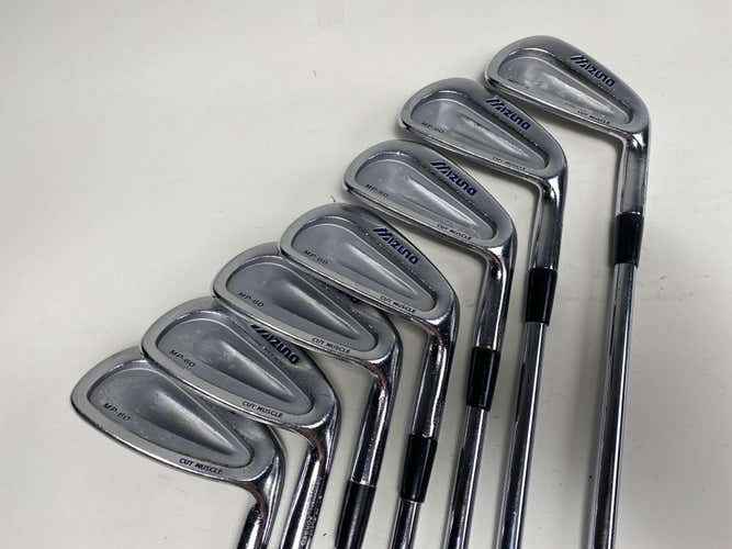 Mizuno MP 60 Iron Set 4-PW True Temper Dynamic Gold S400 Stiff Steel Mens RH