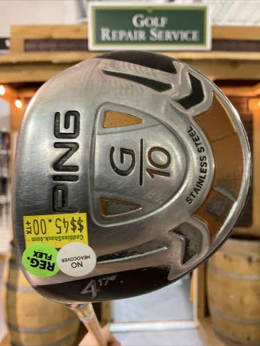 Ping G10 17° #4 Fairway Wood Golf Club Regular Flex Graphite Shaft 75g MLH