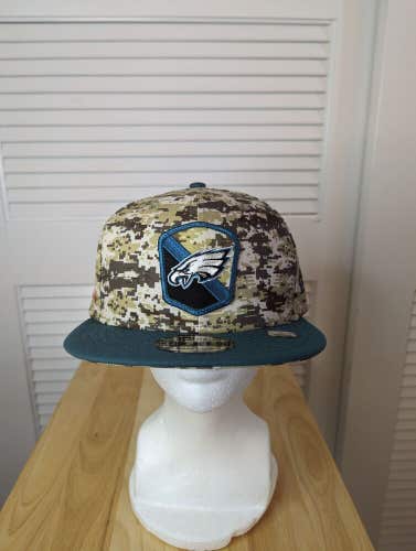 NWS 2023 Philadelphia Eagles Salute To Service New Era 9fifty Snapback Hat NFL