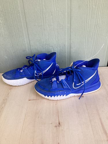 Blue Used Size 9.0 (Women's 10) Men's Nike Kyrie 7 TB "Game Royal" Shoes