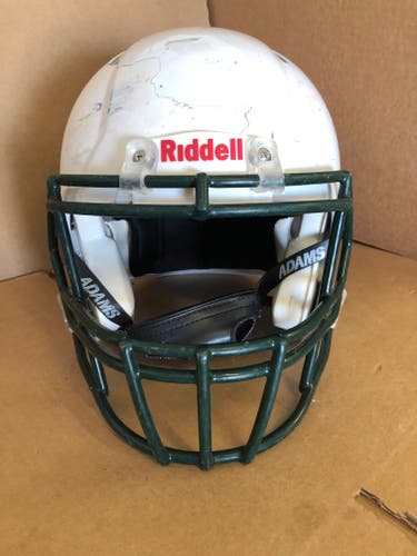 USED RIDDELL SPEED ADULT HELMET - LARGE - METALLIC WHITE