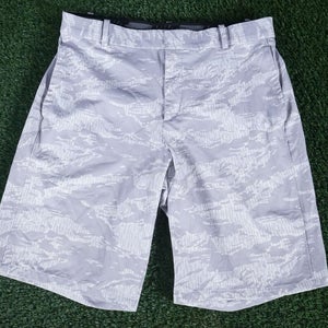 MEN'S MEDIUM NIKE FLEX DRI-FIT GOLF SHORTS 32 GRAY WHITE CAMO, VGC ~ L@@K!!