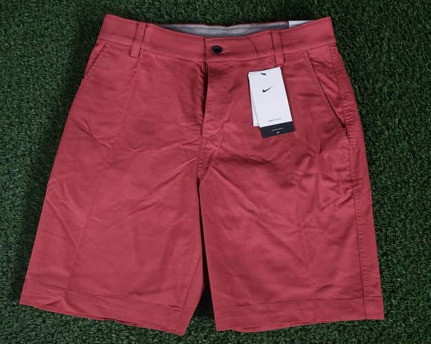 MEN'S MEDIUM NIKE DRI-FIT UV CHINO GOLF SHORTS 30 CANYON RUST, NWT ~ L@@K!!