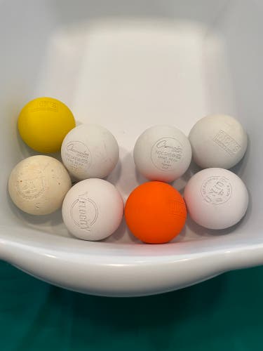 8 pack of gently used Lacrosse balls