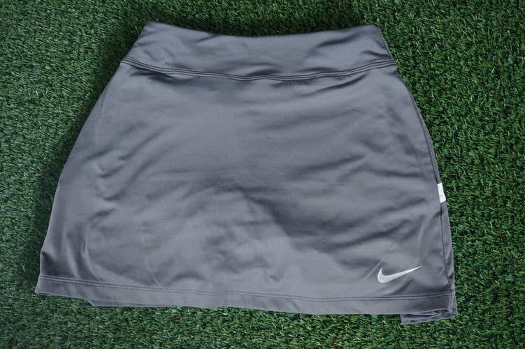 WOMEN'S XS NIKE FLEX DRI-FIT GOLF SKORT SKIRT GRAY WHITE, VGC ~ L@@K!!