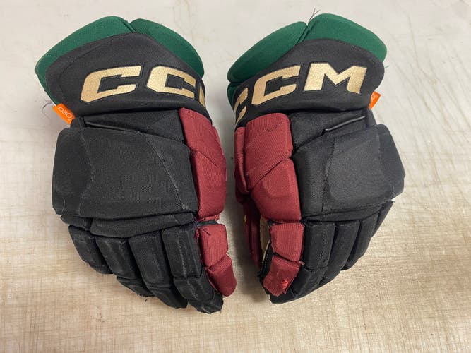 CCM JetSpeed FT1 Pro Stock Hockey Gloves 14" Black COYOTES 81511