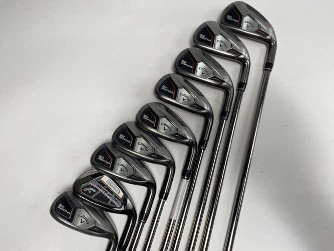 Callaway 2015 Big Bertha Iron Set 4-PW+AW+SW UST Mamiya Recoil 660 F3 Regular RH