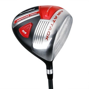 PowerBilt Golf Air Attack Men's 460cc Driver Black / Red - 10.5° - Regular Flex