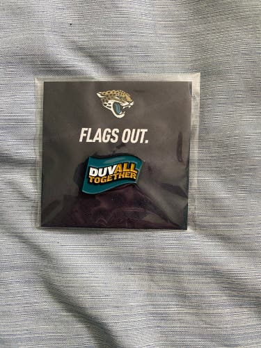 Jacksonville Jaguars Flags Out Pin