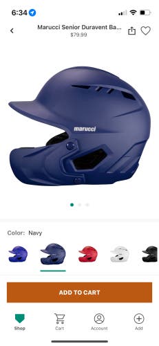 New 7 1/8 Marucci Batting Helmet