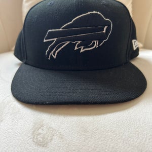 Buffalo Bills Black New Adult New Era Hat 59FIFTY size 7 5/8