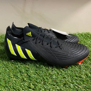 Adidas Predator Edge.1 L FG Soccer Cleats Black Red GW1023 Mens 7.5 Wmn 8.5 NEW