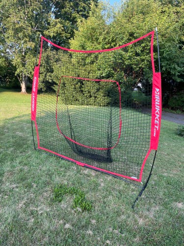 Baseball net red and black
